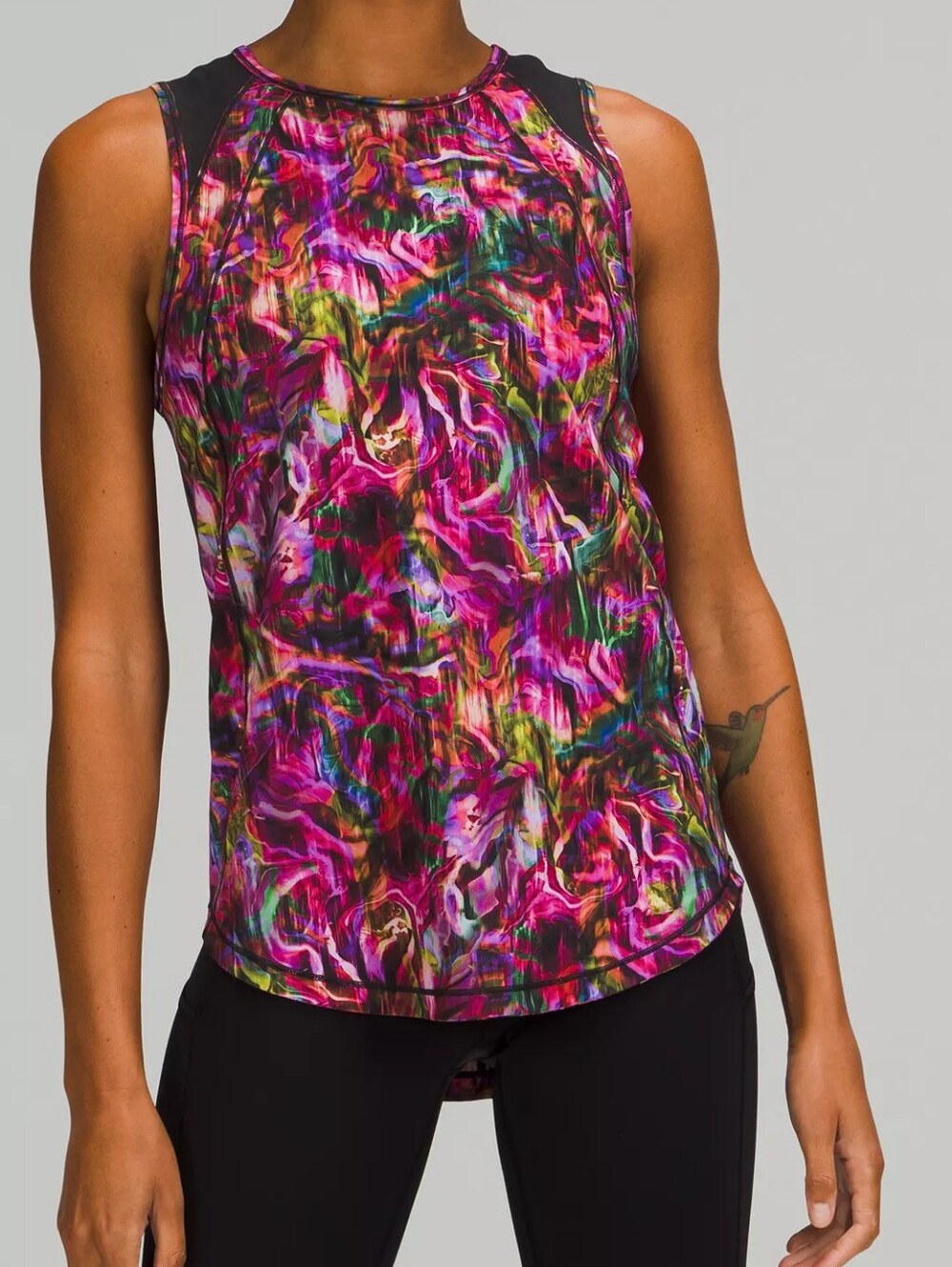 NWOT!! Lululemon High Neck Sculpt Multi Floral Tank Top - Size 8